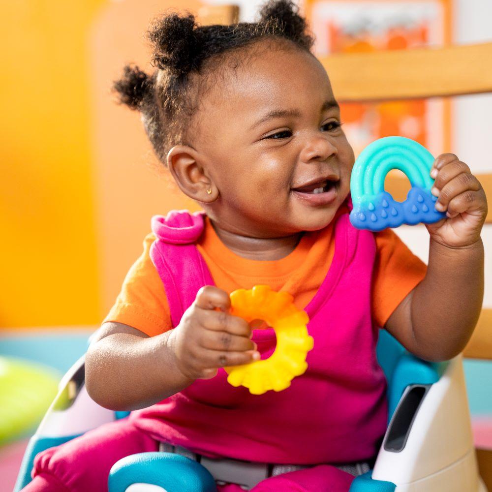 Bright Starts - Chance of Smiles Silicone Teether - Sun and Rainbow (pack of 2)