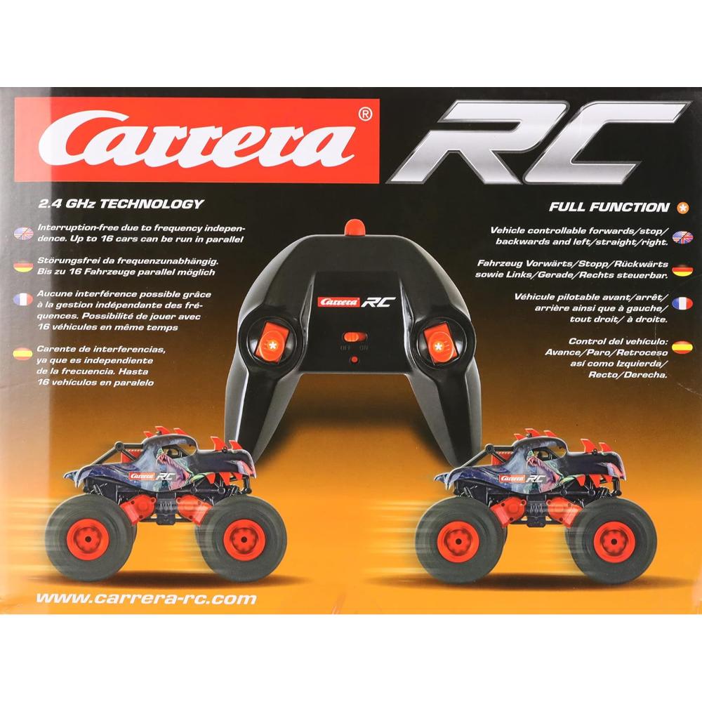 Carrera - RC 2.4 GHz Dino Car, Red Off-Road Racer, Remote Controlled Car - 6+Years