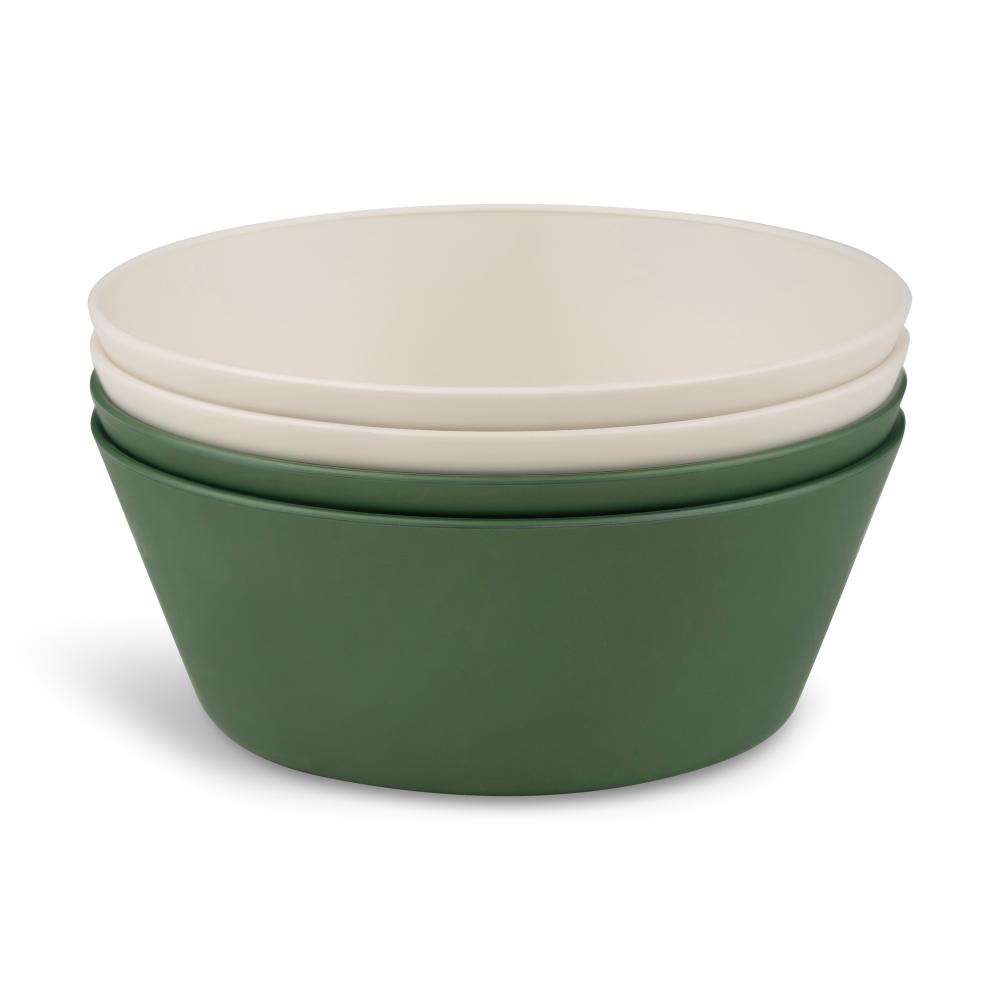 Citron - PLA Bowl Set of 4 - Green/Cream