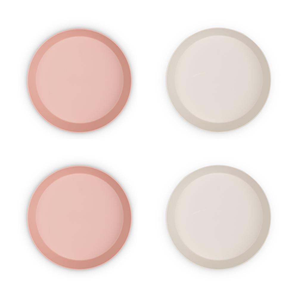 Citron - PLA Plate Set of 4 - Pink/Cream