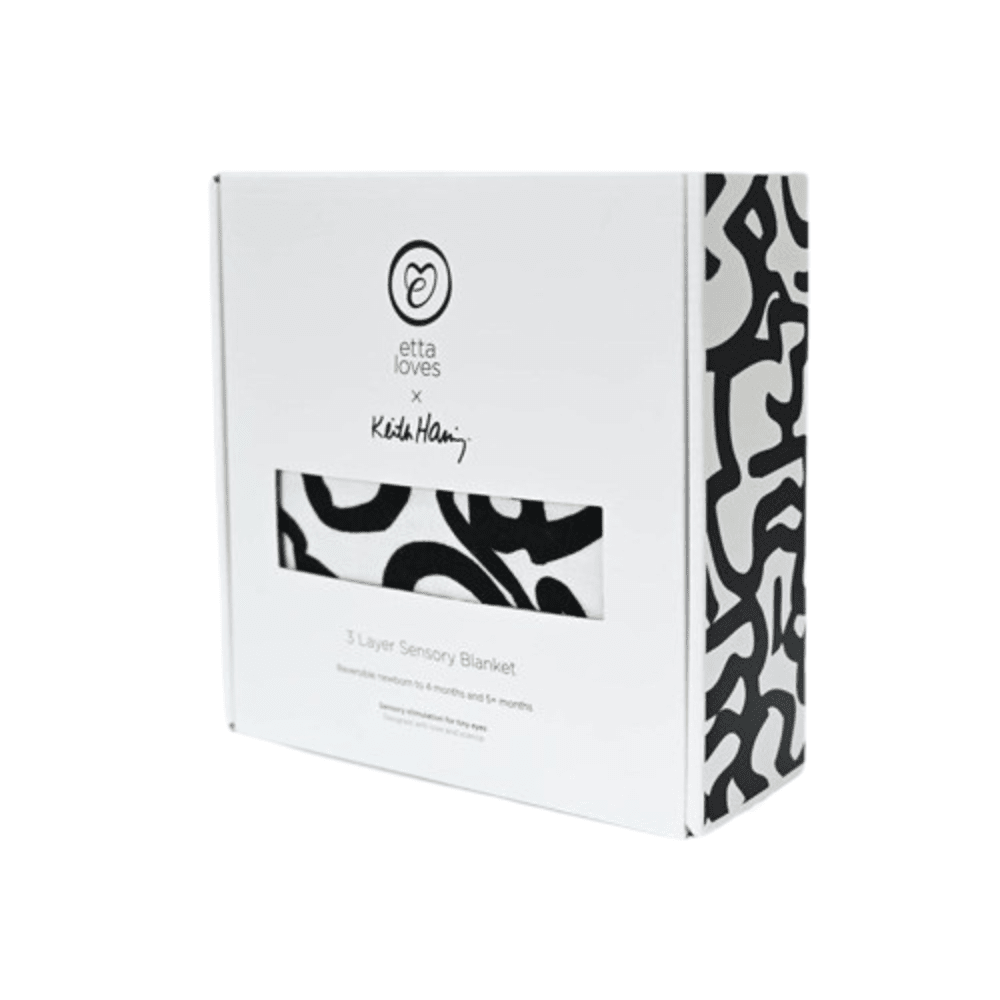 Etta Loves - Keith Haring Muslin Blanket