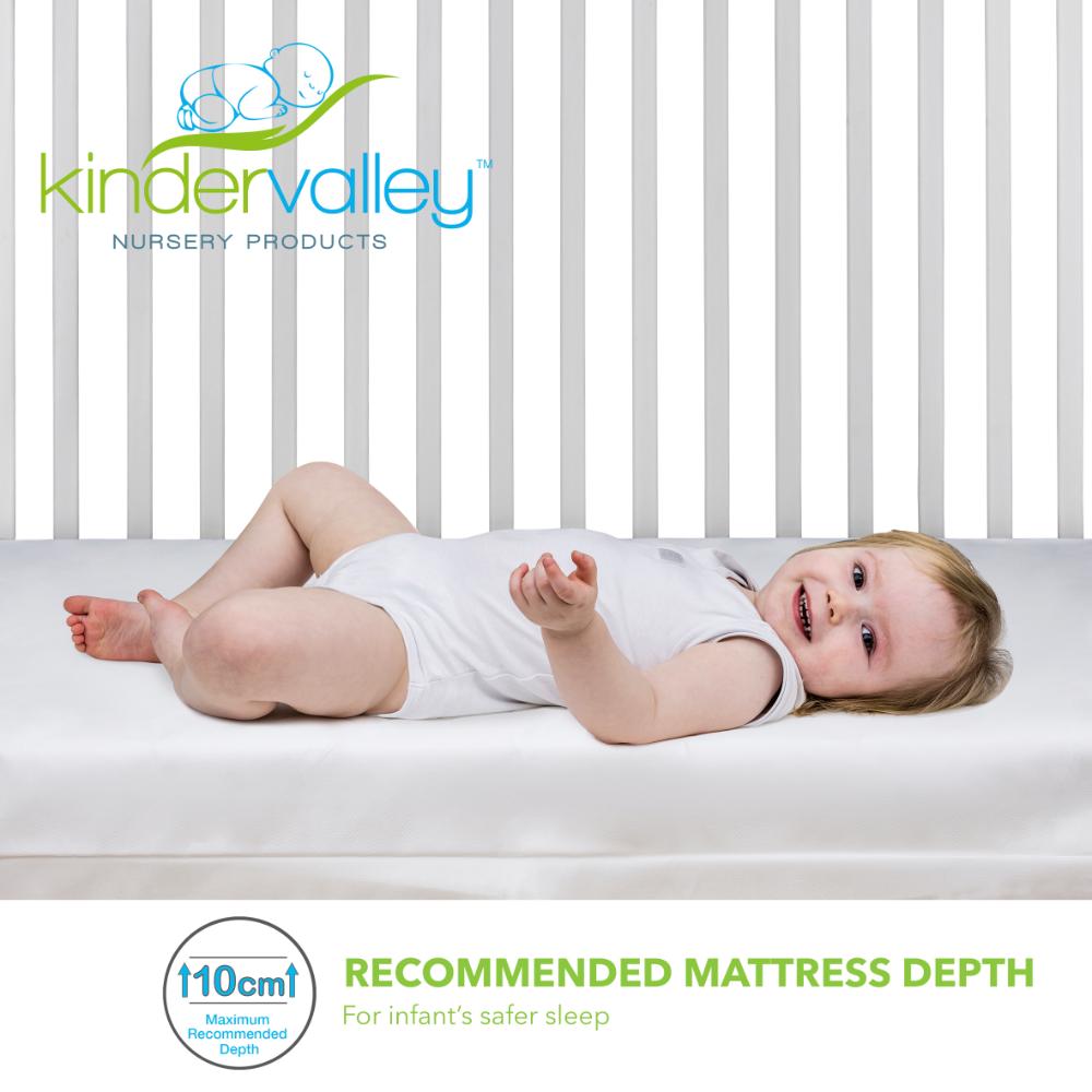 Kinder Valley - Kinder Flow 100cm X 50cm Mattress Compact Cot - White