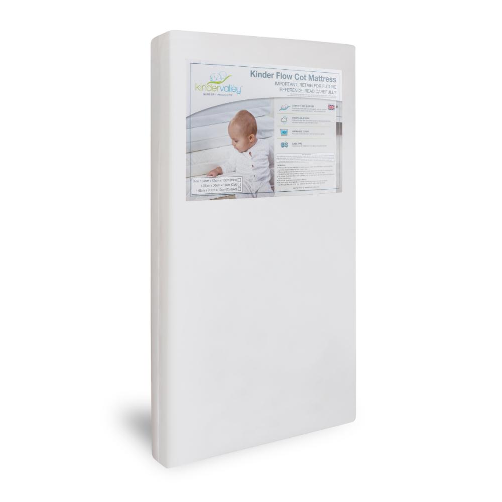 Kinder Valley - Kinder Flow 100cm X 50cm Mattress Compact Cot - White