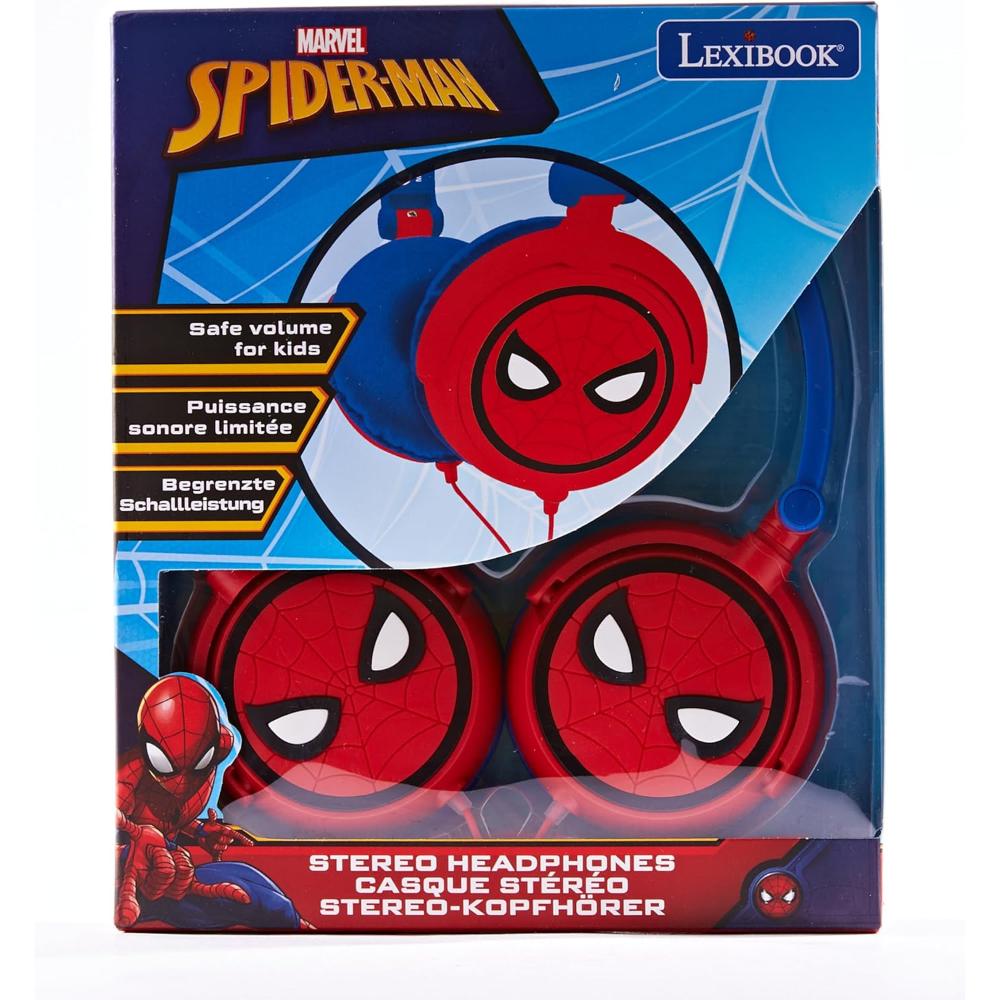 Lexibook - Marvel Spider-Man Peter Parker Stereo Headphone - Red/Blue