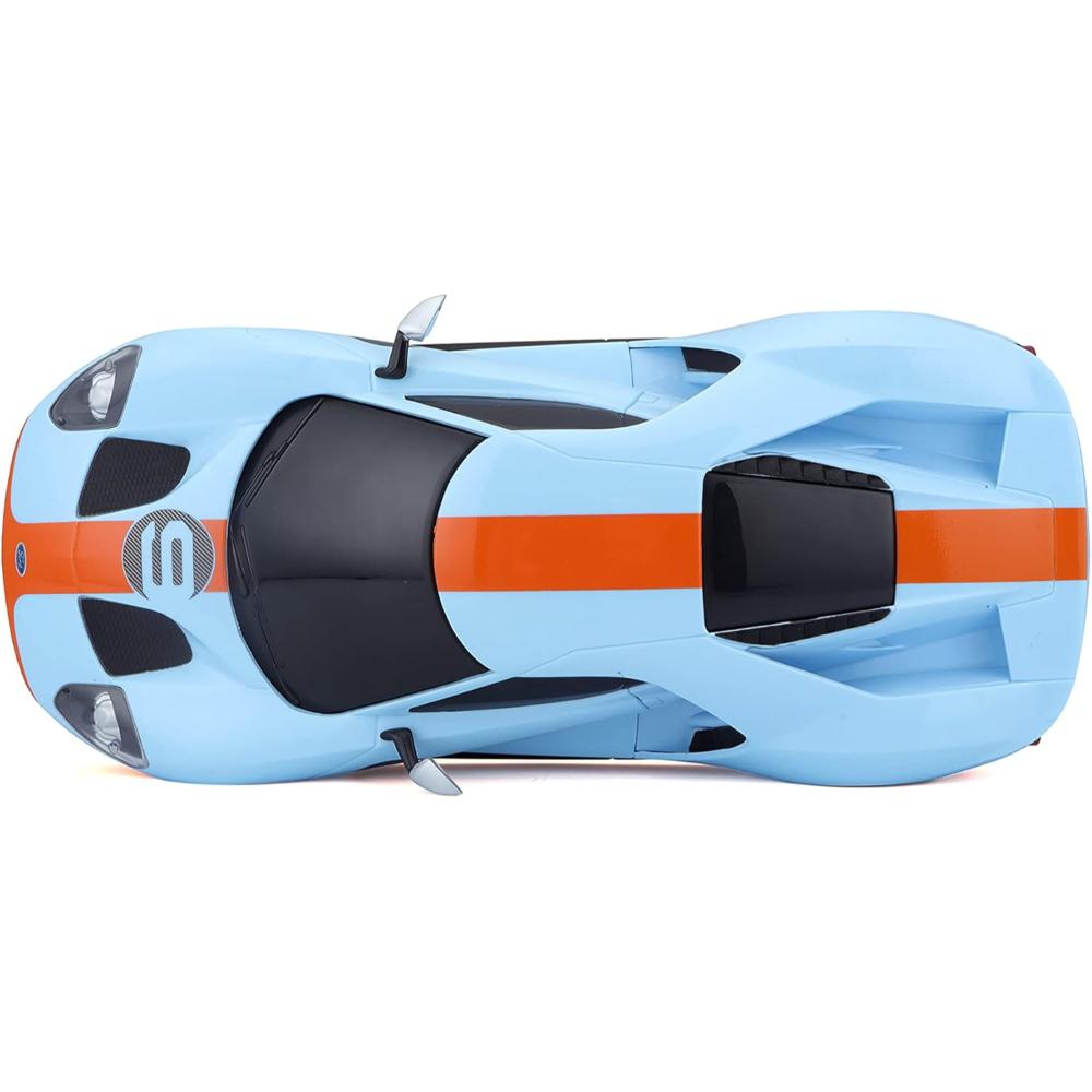 Maisto - 1:24 Scale Ford GT Heritage Remote Control Car - Light Blue - Ages 5+ Years