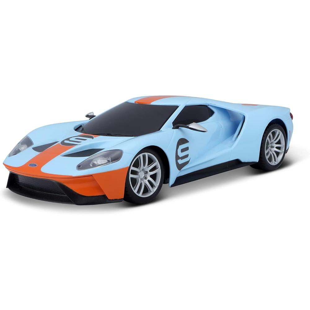 Maisto - 1:24 Scale Ford GT Heritage Remote Control Car - Light Blue - Ages 5+ Years