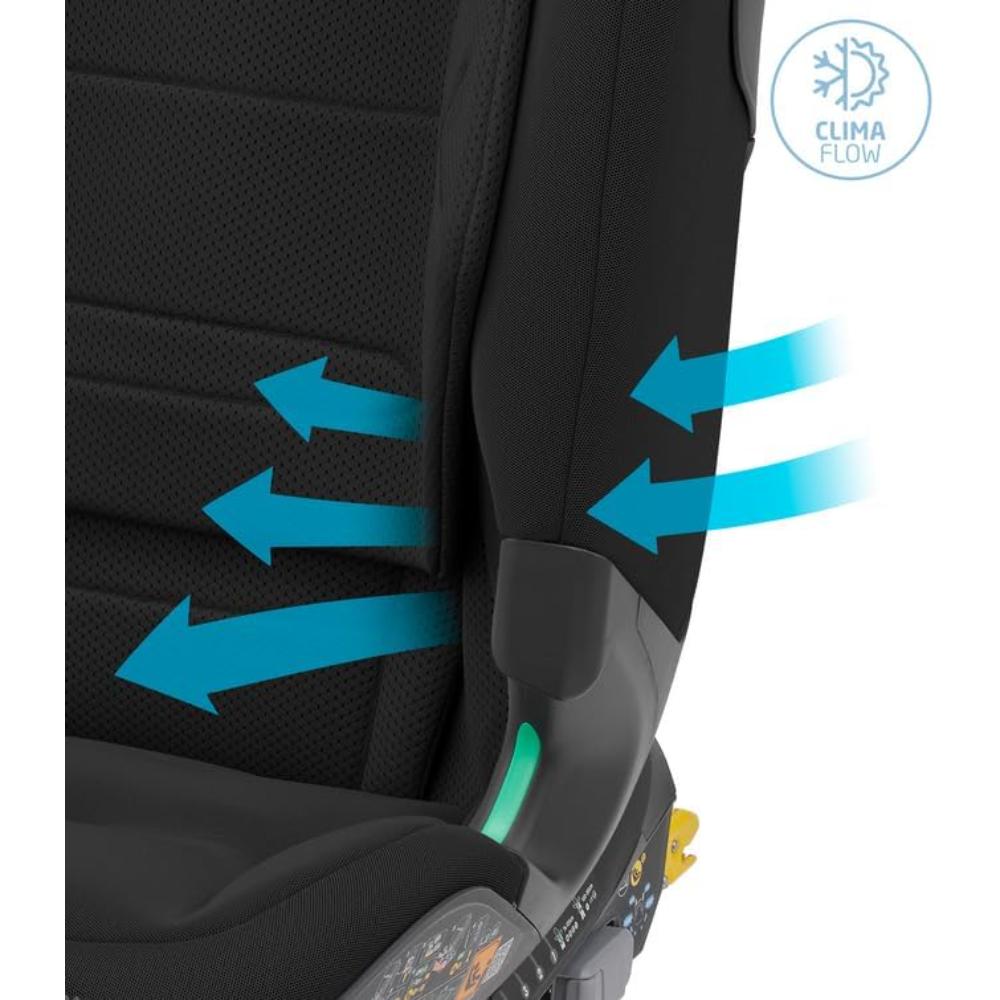 Maxi-cosi Titan Pro i-Size Car Seat - Comfortably Safe 15mo-12yr, Adjustable Headrest, 4 Recline Positions, Side Impact Protection - Authentic Black