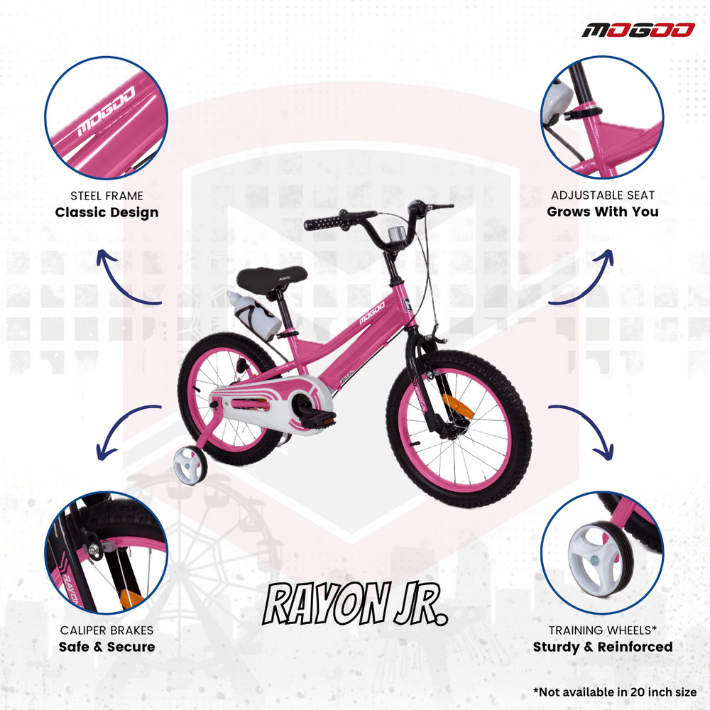 Mogoo - Rayon Junior 2.0 16 Inch Kids Bicycle - Pink