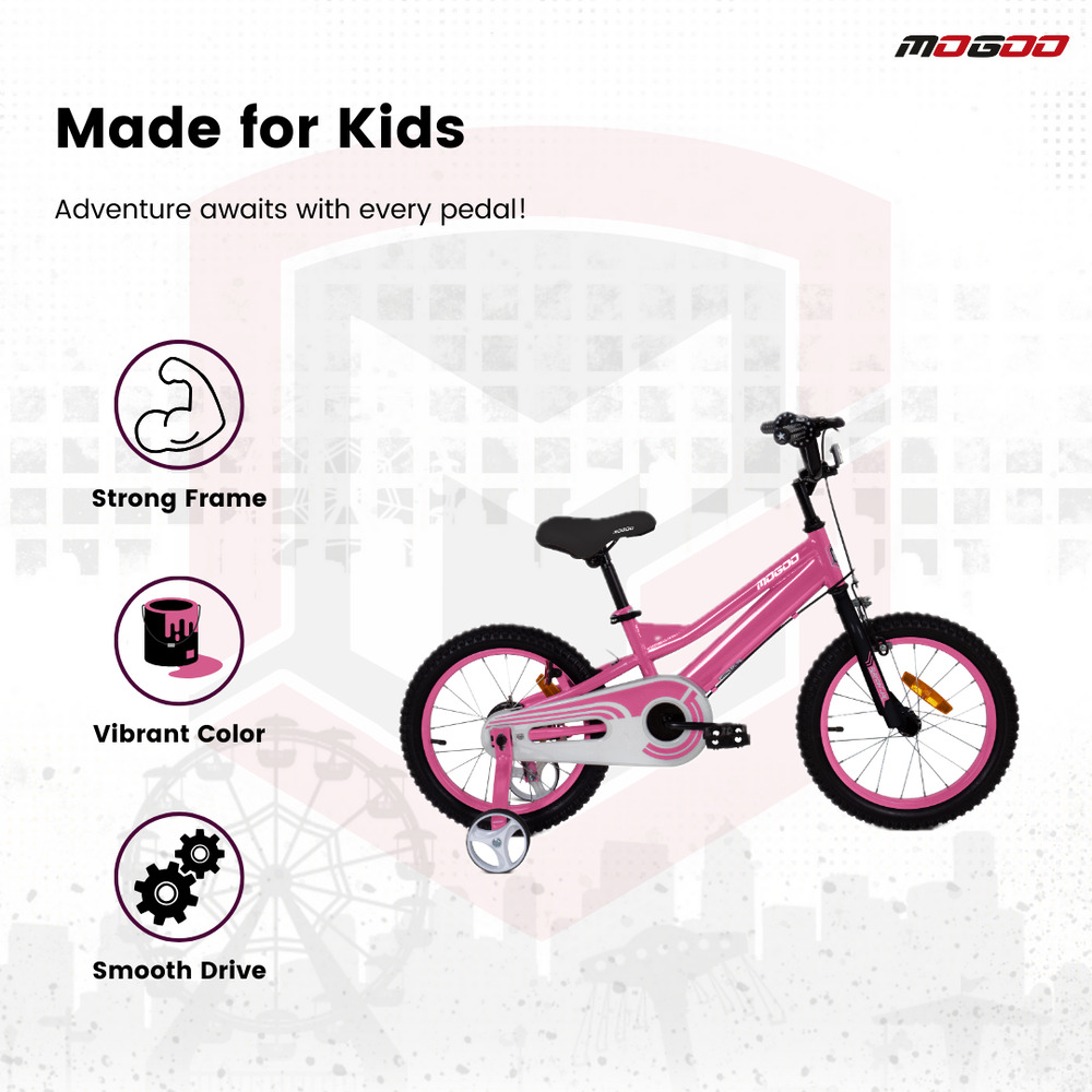 Mogoo - Rayon Junior 2.0 16 Inch Kids Bicycle - Pink