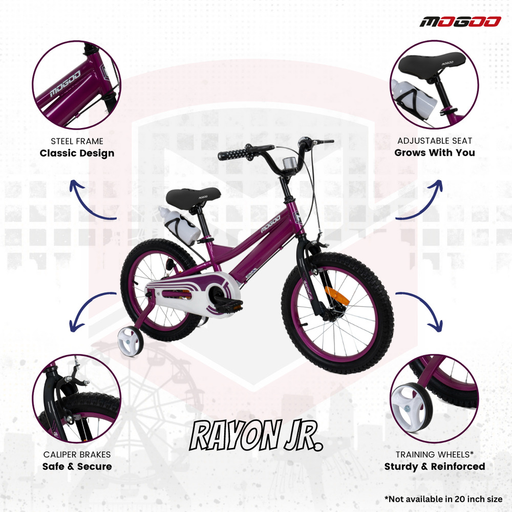 Mogoo - Rayon Junior 2.0 20 Inch Kids Bicycle - Purple