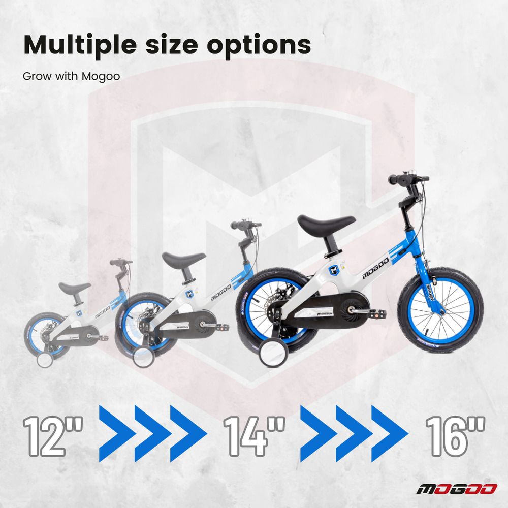 Mogoo - Spark Magnesium Kids Bicycle - 14 Inch - Blue