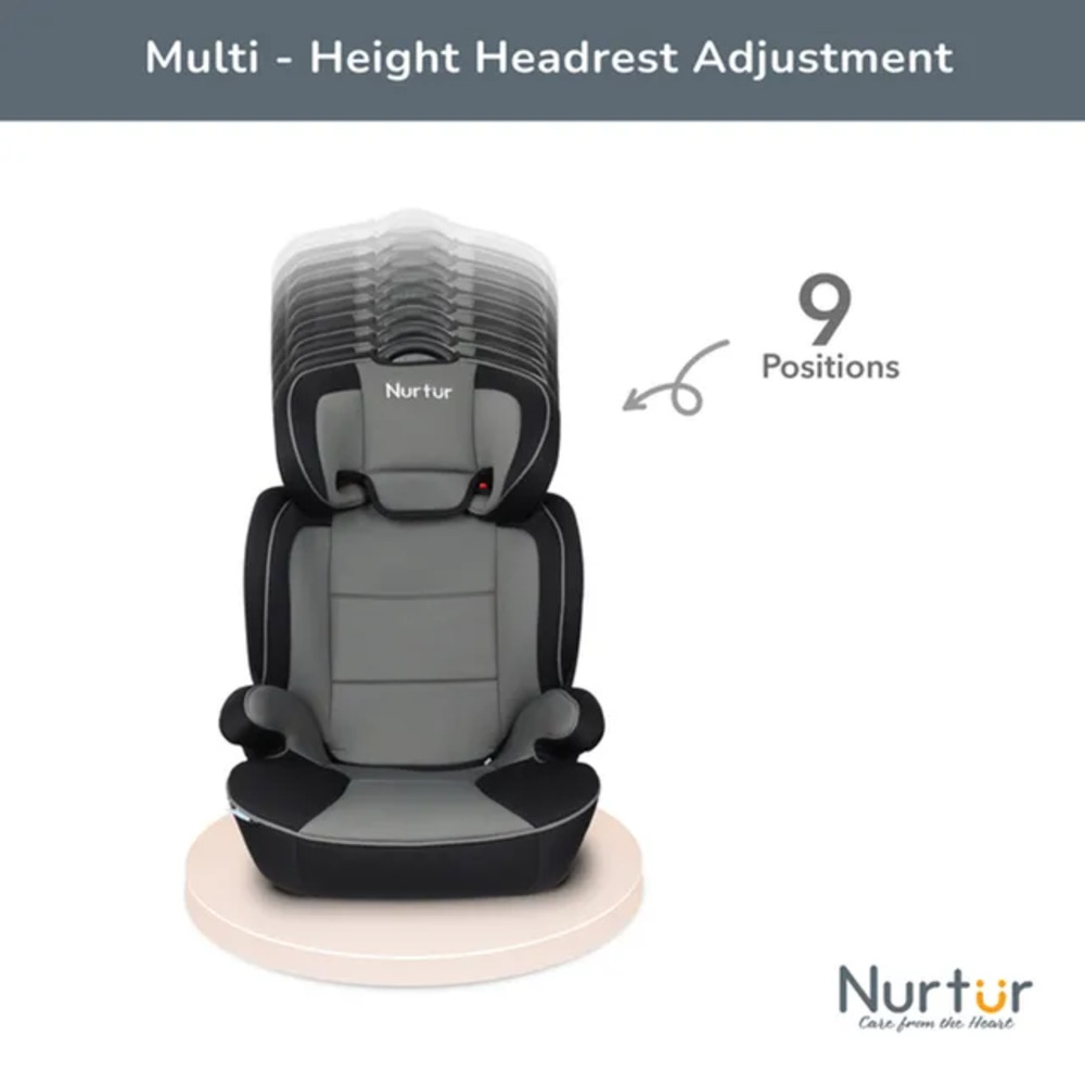 Nurtur - 3-in-1 Jupiter Car Seat and Booster Seat - Grey and Black
