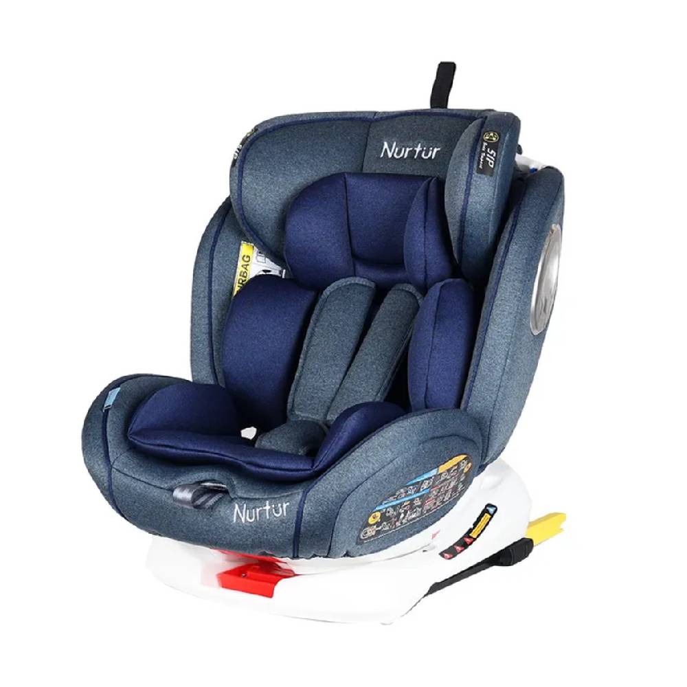 Nurtur - 4-In-1 Ultra Baby Car Seat Isofix 9 with Canopy - Shiny Blue