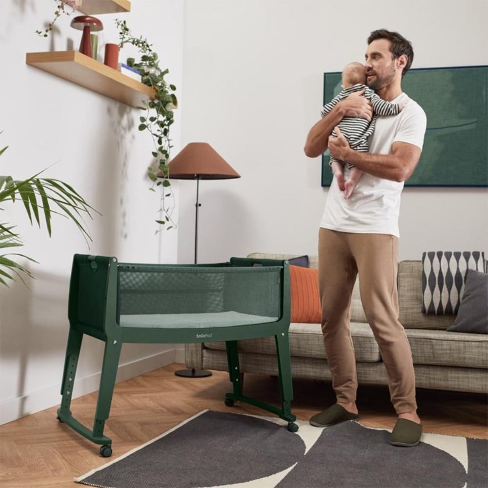 SnuzPod - Studio Bedside Crib - Berlin/Green