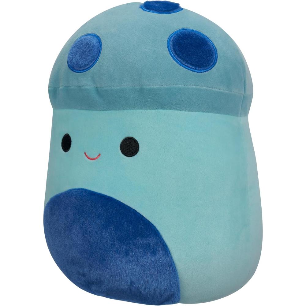 Squishmallows - Original 12-Inch Ankur Teal Mushroom with Fuzzy Blue Spots and Belly