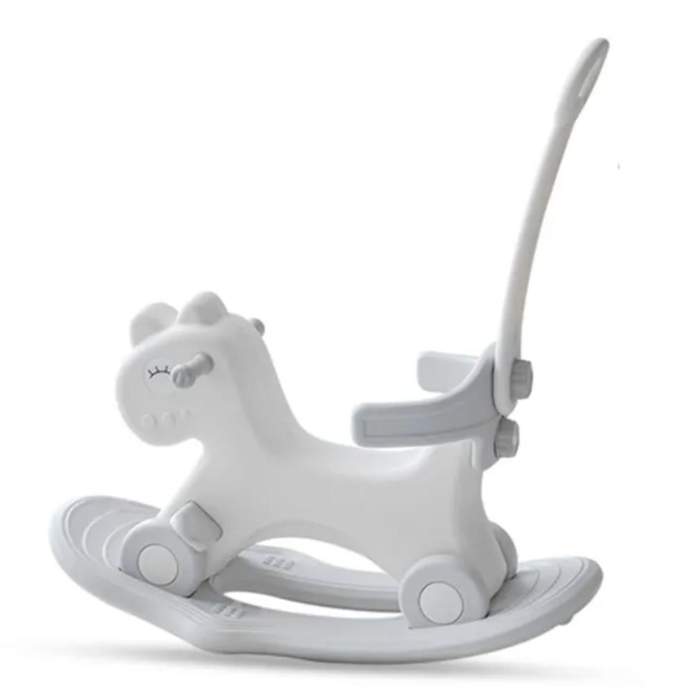 Teknum - 2in1 Rock Ride on With Push Handle - Grey White
