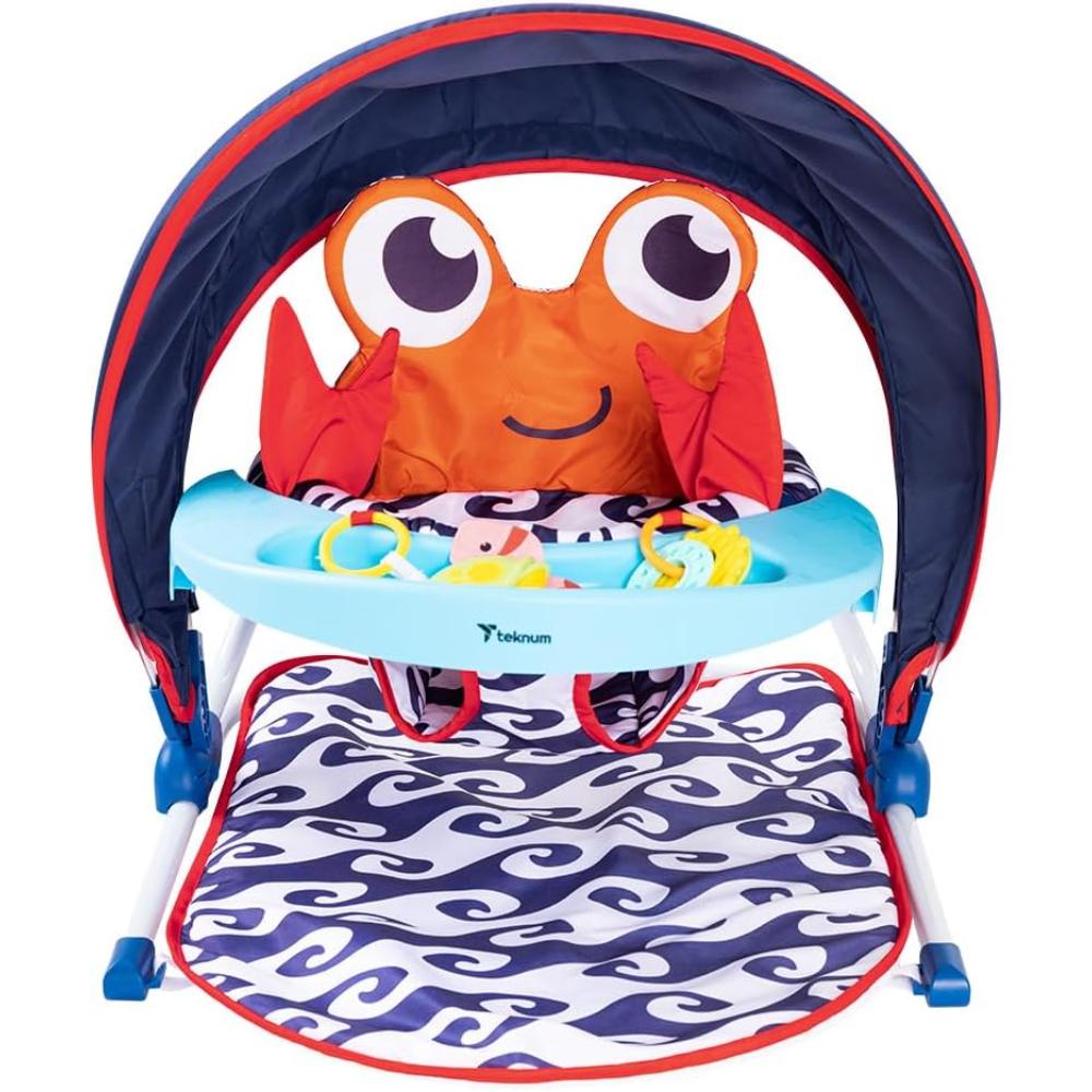 Teknum - Portable Baby Seat With Detachable Tray - Blue