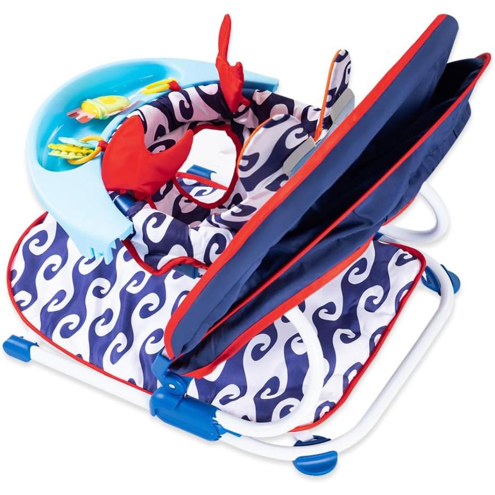 Teknum - Portable Baby Seat With Detachable Tray - Blue