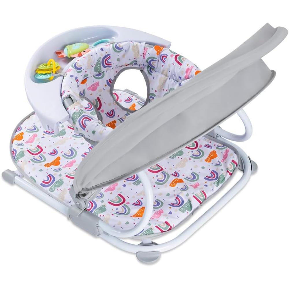 Teknum - Portable Baby Seat With Detachable Tray - Grey