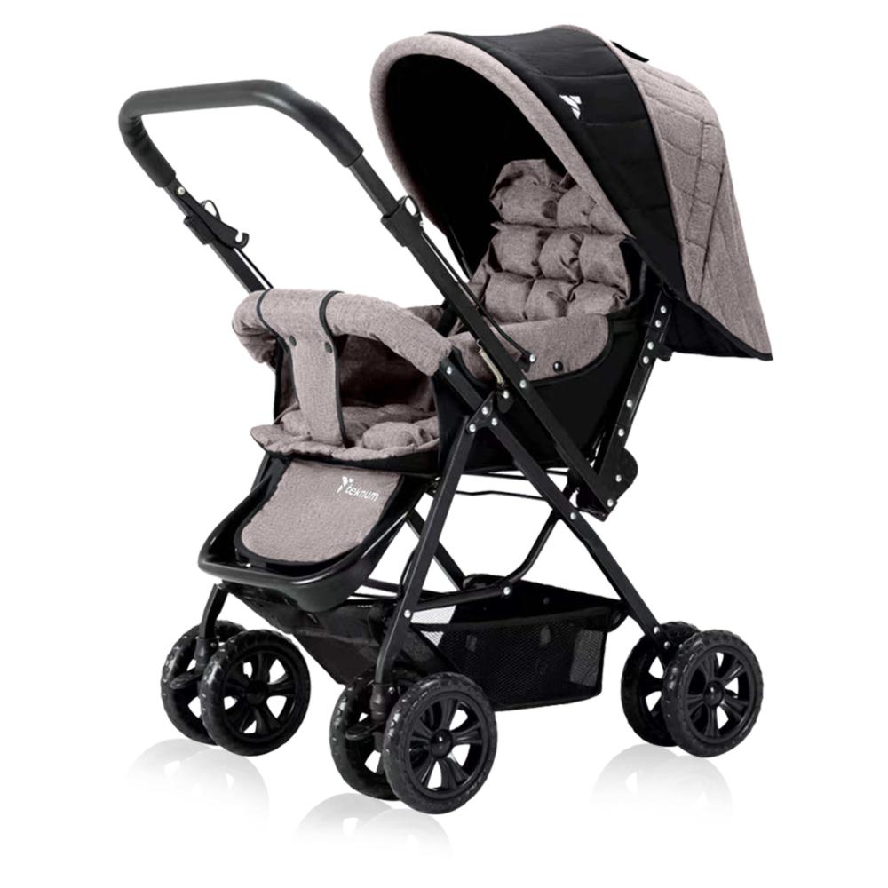 Teknum - Reversible Look at Me Stroller With Diaper Bags - Khaki