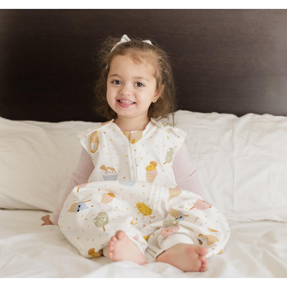 Tickle Tickle - Organic Cotton Sleeping Bag With Feet - 1.0 TOG - Happy Gelato