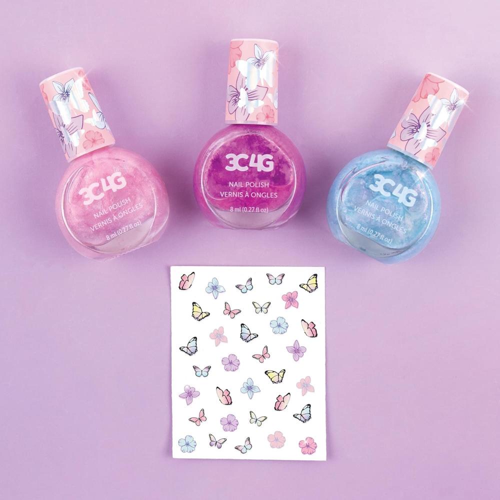 3C4G - Butterfly Nail Polish Trio - Ages 6+ Years