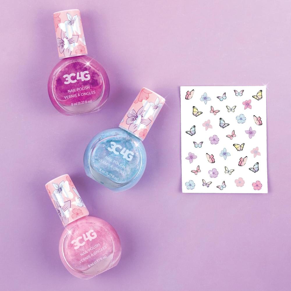3C4G - Butterfly Nail Polish Trio - Ages 6+ Years