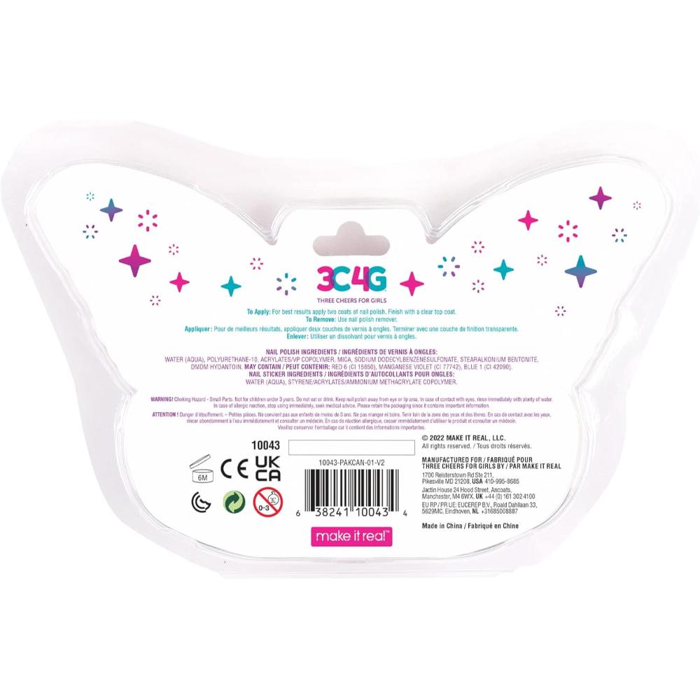 3C4G - Butterfly Nail Polish Trio - Ages 6+ Years