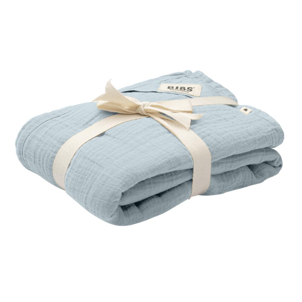 Bibs - Muslin Swaddle 120x120cm Baby Organic Cotton - Blue