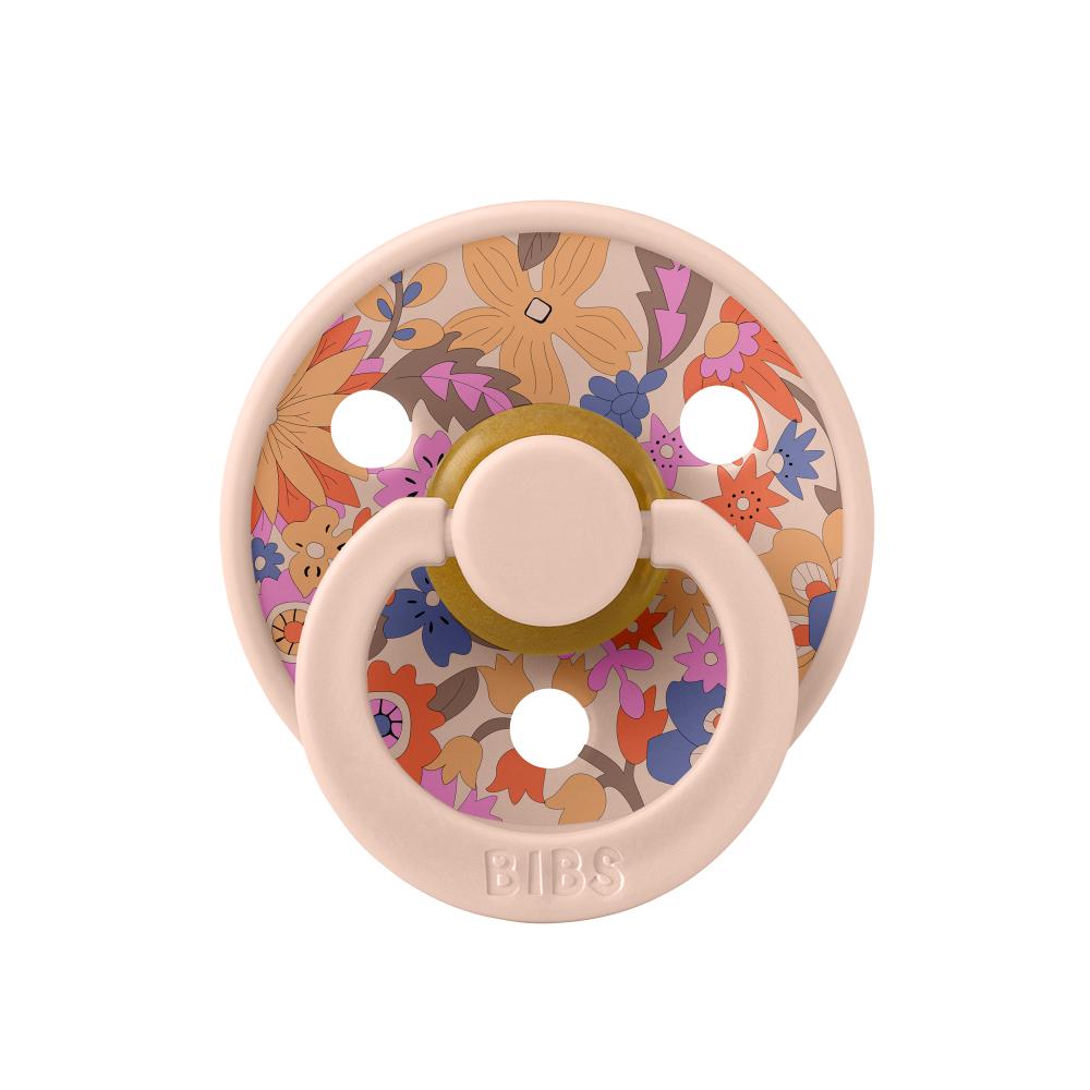 Bibs - X Liberty Colour June Blossom Latex Size 2 Round Nipple - Blush Mix (Pack of 2)