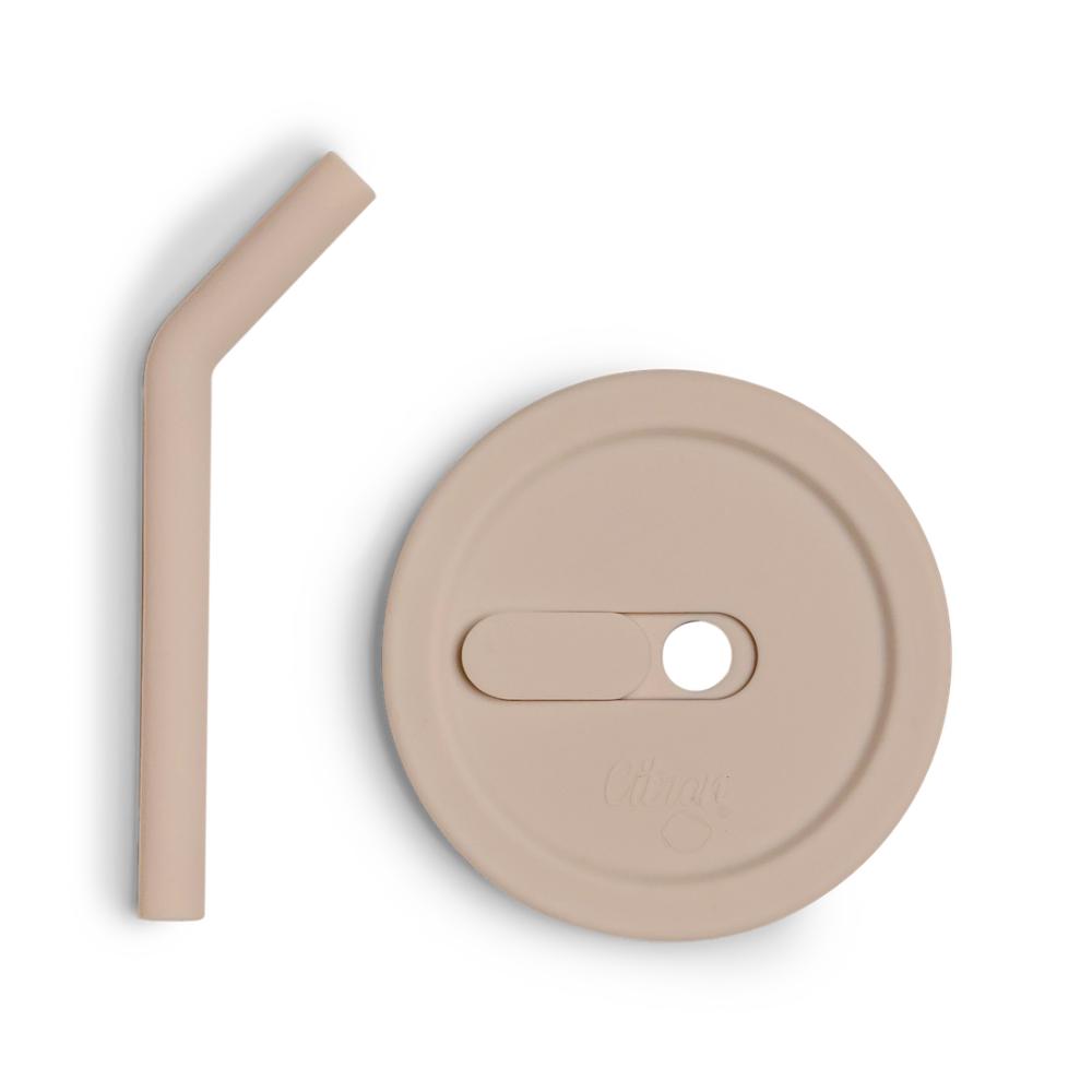 Citron - 2024 Silicone Cup Cover Lid - Beige