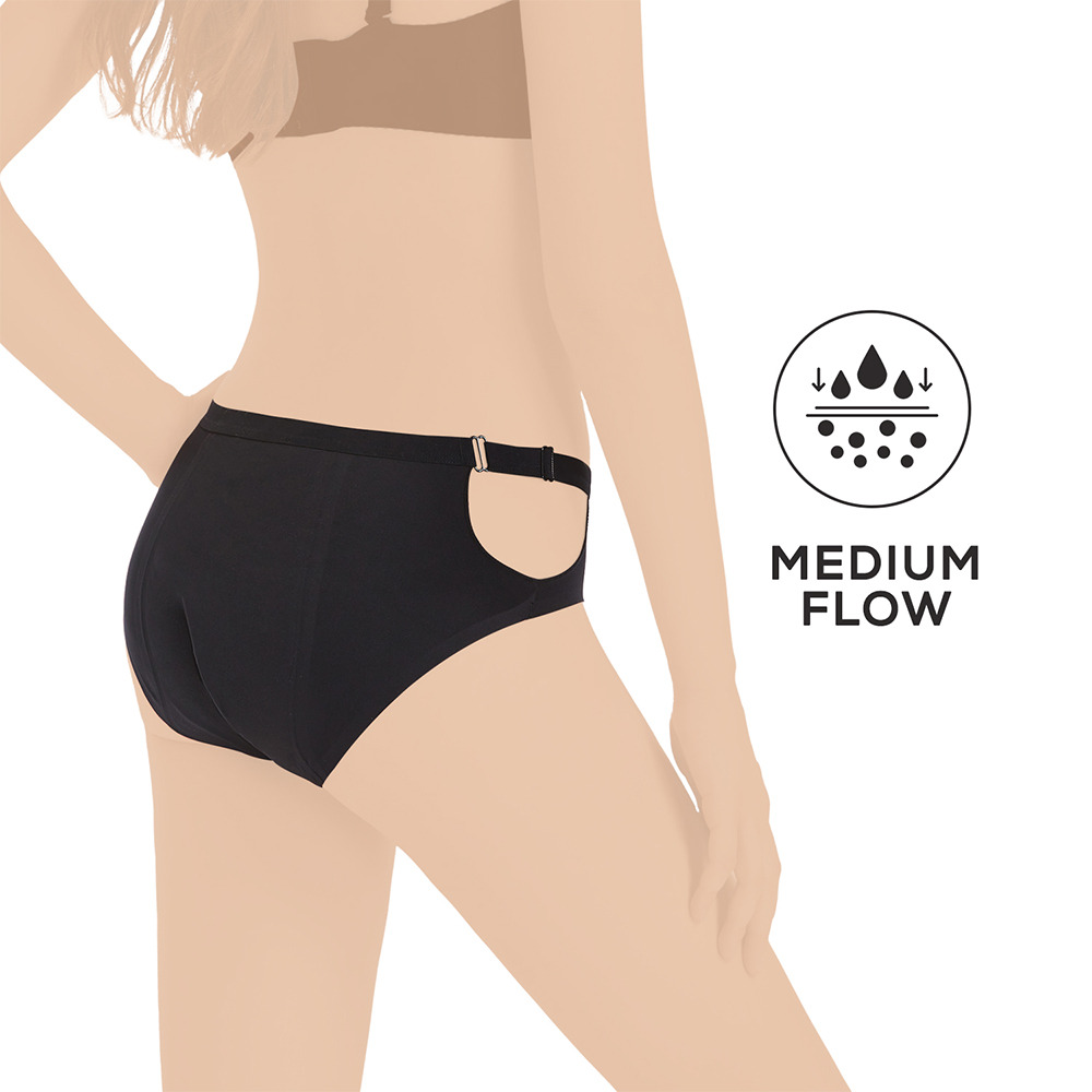 Core Comfort - Flexi Period Pants - Black