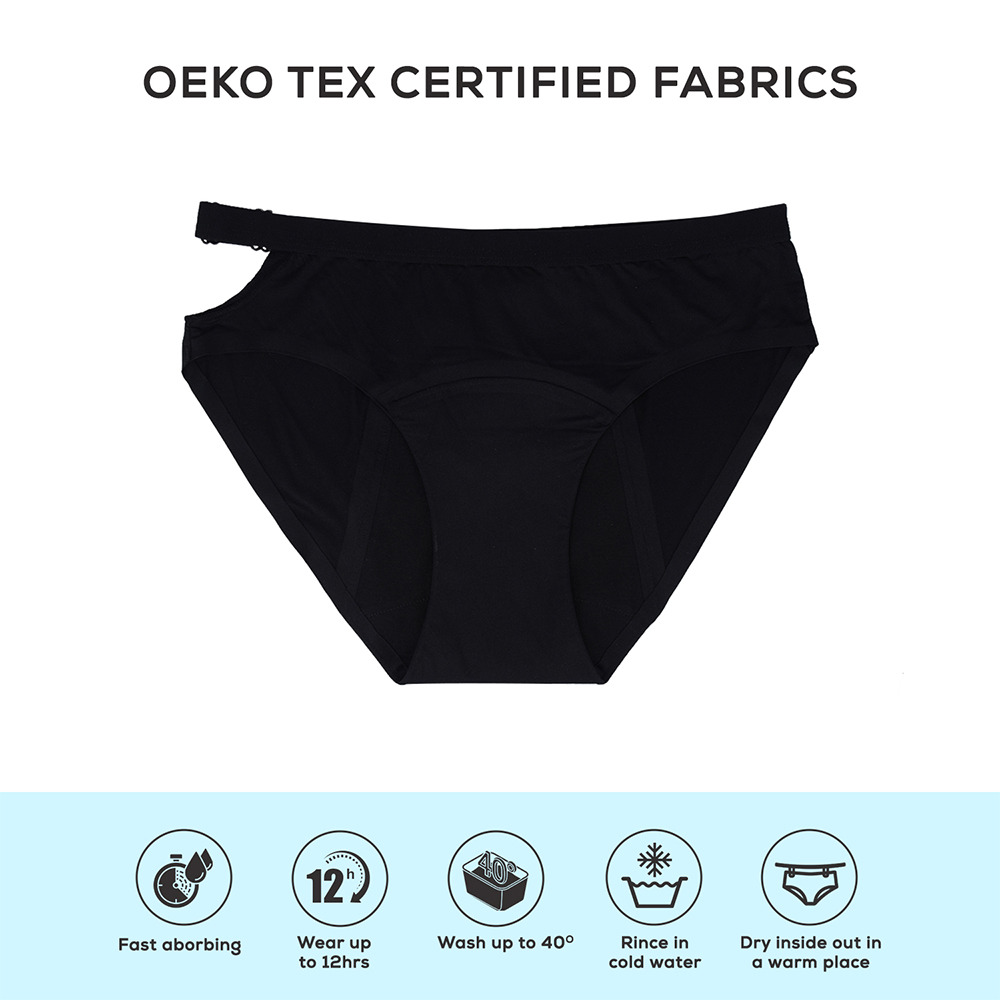 Core Comfort - Flexi Period Pants - Black
