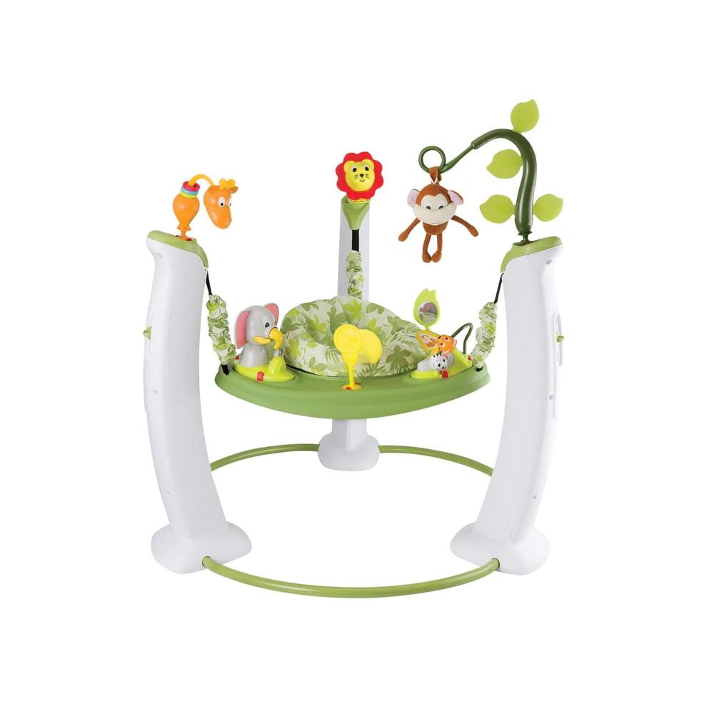Evenflo - ExerSaucer Safari Friends Jumping Activity Center - Ages 6+ Months