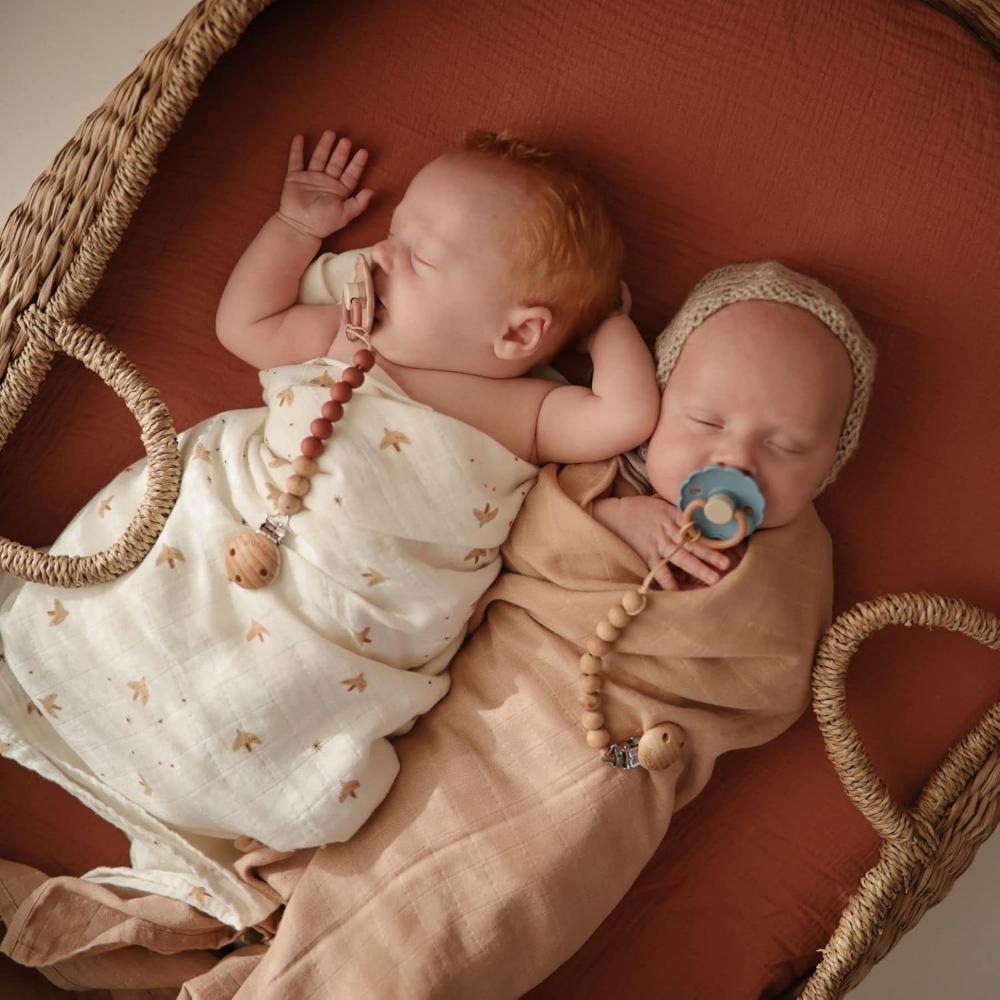 Frigg - Daisy Latex Baby Pacifier Size 2 - Cedar (Pack of 2)