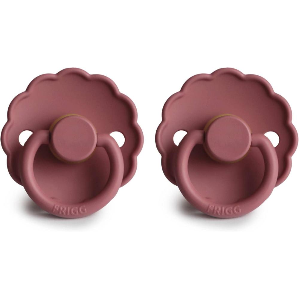 Frigg - Daisy Latex Baby Pacifier Size 2 - Cedar (Pack of 2)