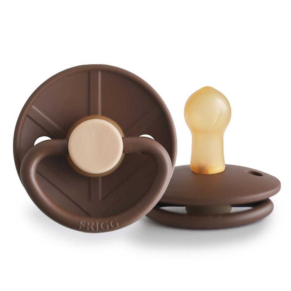 Frigg - Little Viking Latex Baby Pacifier Size 1 - Cocoa (Pack of 1)
