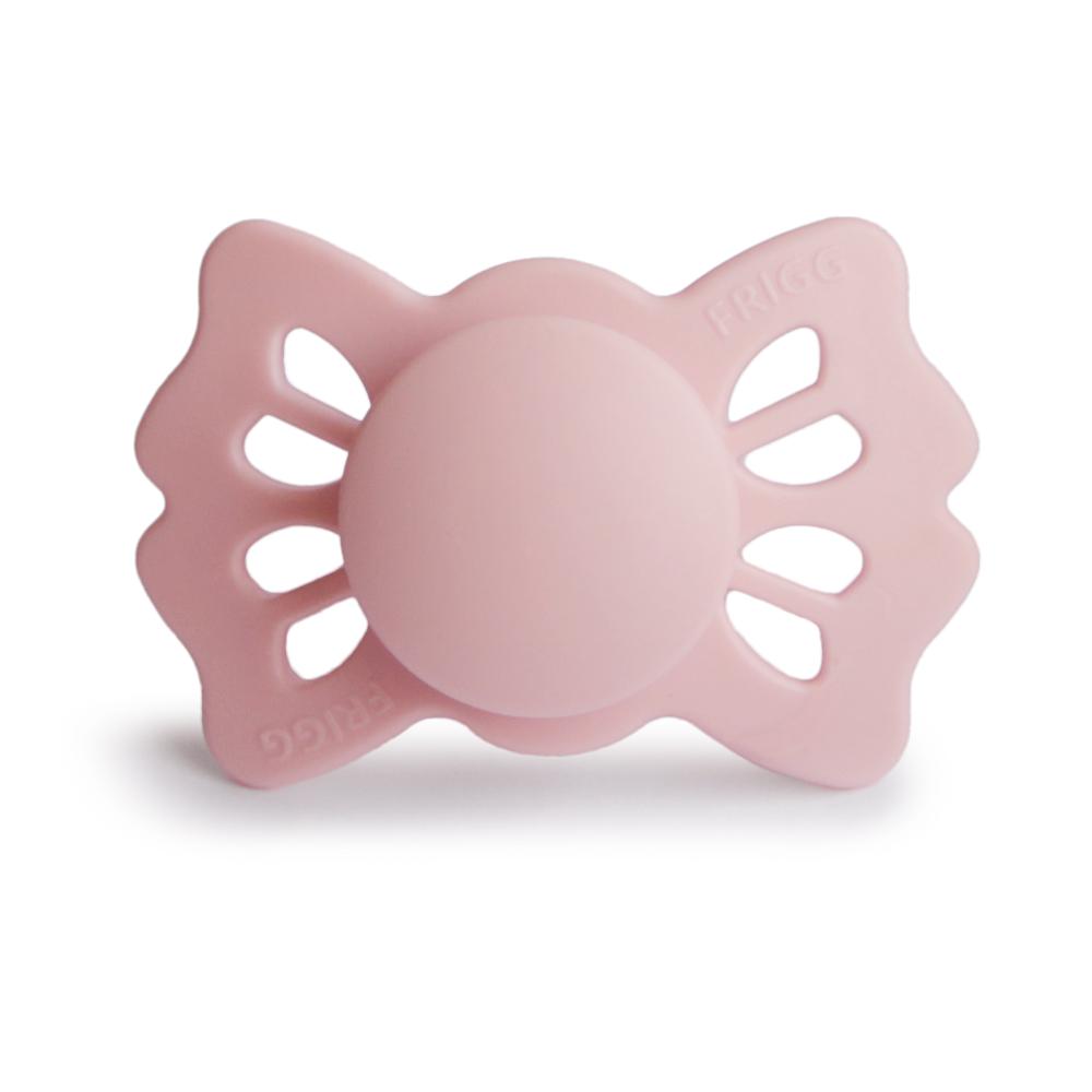 Frigg - Lucky Symmetrical Silicone Baby Pacifier Size 1 - Baby Pink (Pack of 1)
