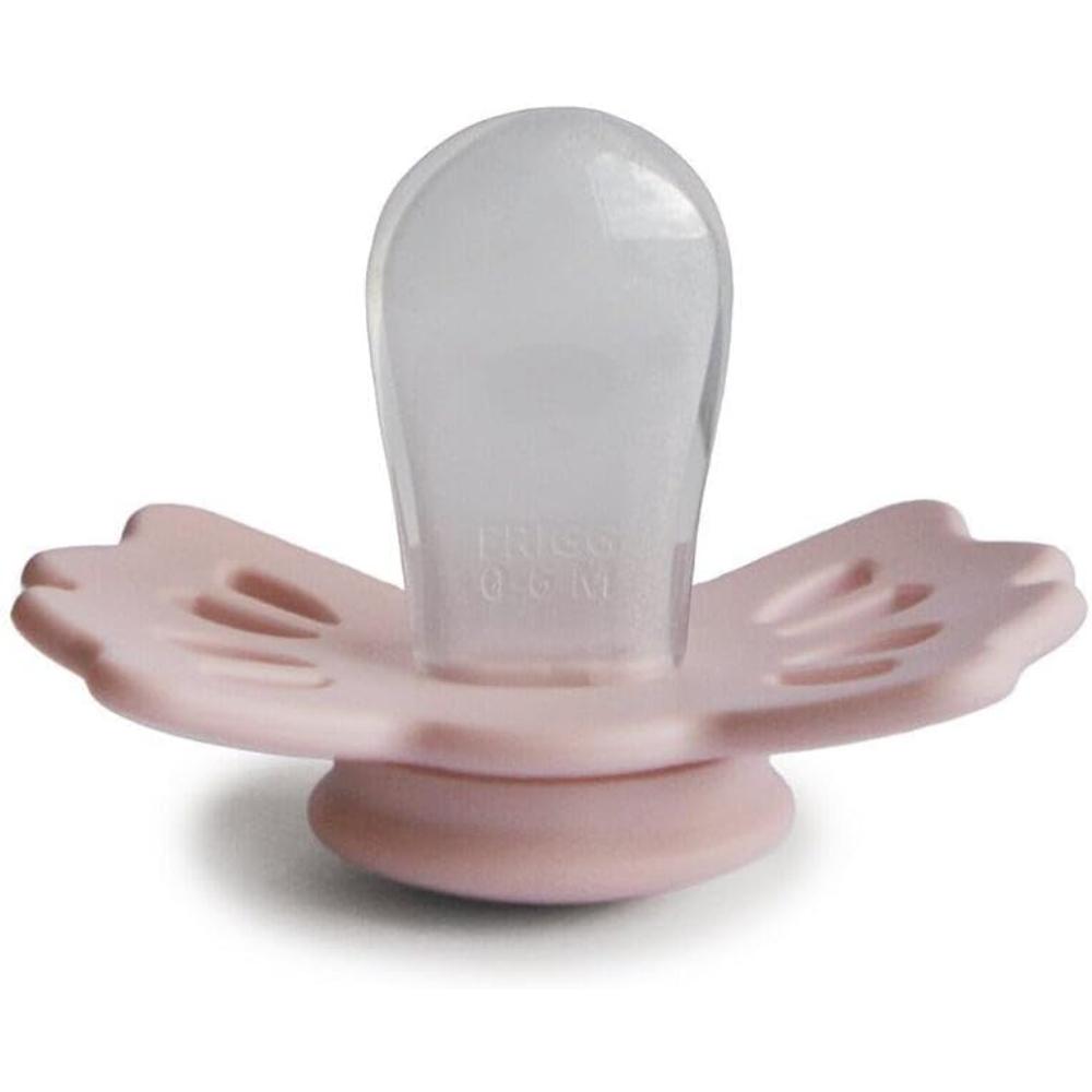 Frigg - Lucky Symmetrical Silicone Baby Pacifier Size 1 - Blush (Pack of 1)
