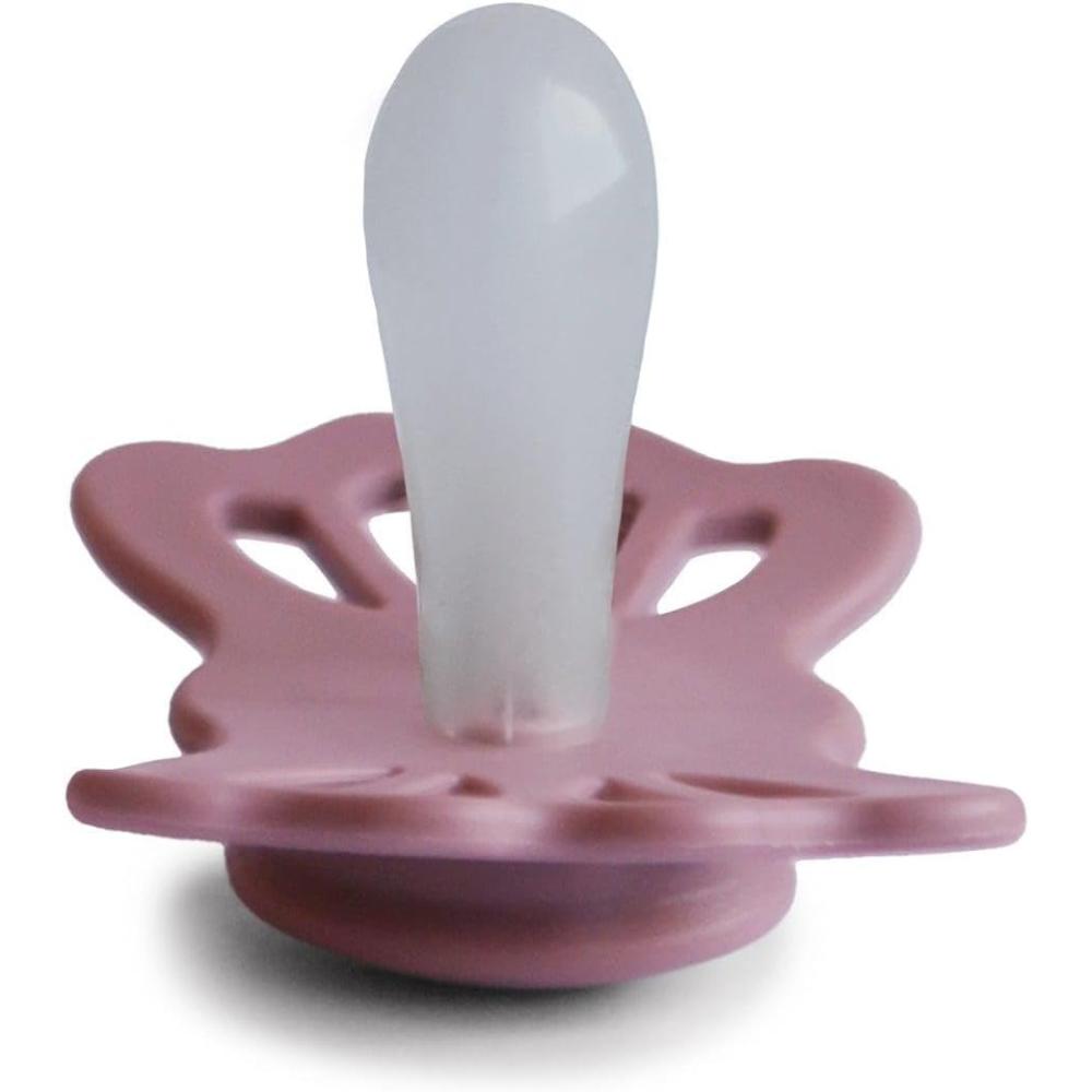 Frigg - Lucky Symmetrical Silicone Baby Pacifier Size 1 - Cedar (Pack of 1)