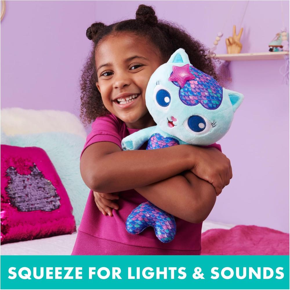 Gabby's Dollhouse MerCat Plush Toy - Soft & Cuddly Feature Plush for Collecting & Play