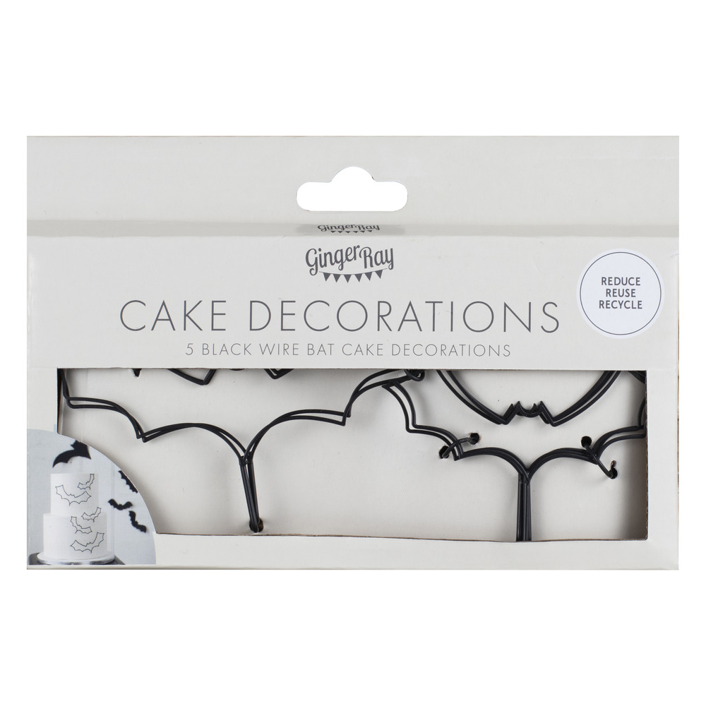 Ginger Ray - Cake Decoration Bats