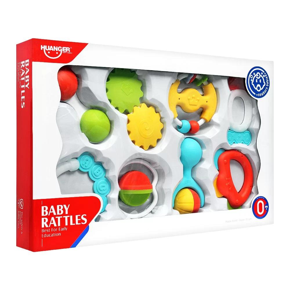 Huanger - Baby Rattle Set with Teethers - 8pcs