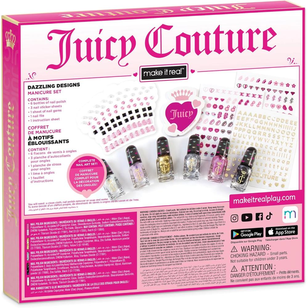 Juicy Couture - Dazzling Designs Manicure Set - Ages 8+ Years