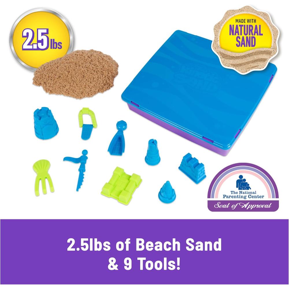 Kinetic Sand Deluxe Beach Castle Playset - 2.5lb Sand