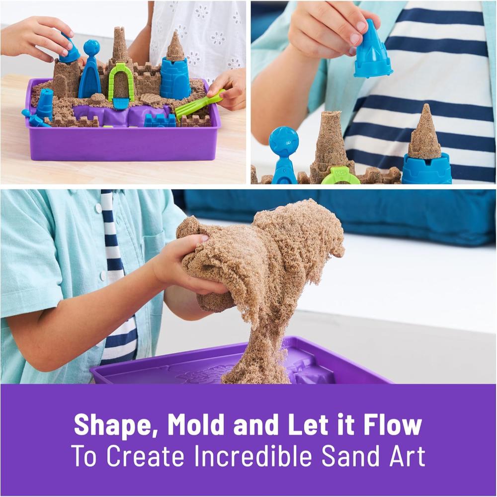 Kinetic Sand Deluxe Beach Castle Playset - 2.5lb Sand
