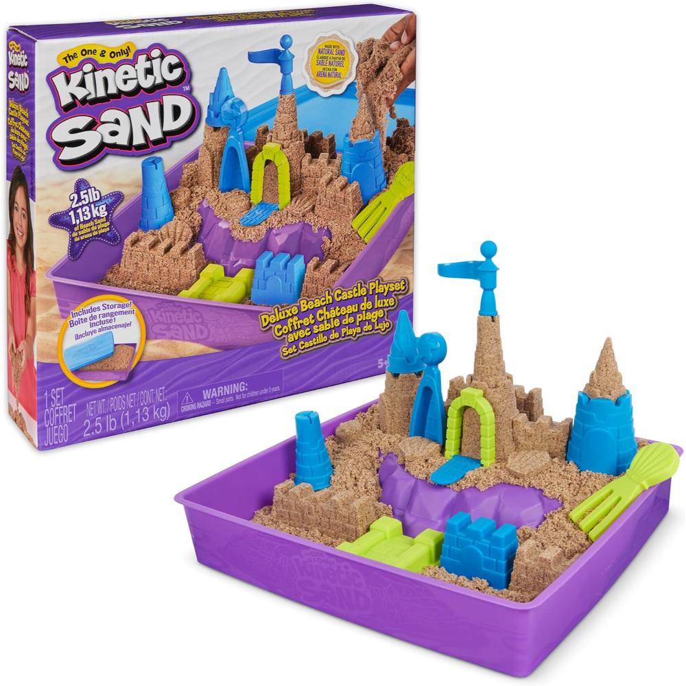 Kinetic Sand Deluxe Beach Castle Playset - 2.5lb Sand