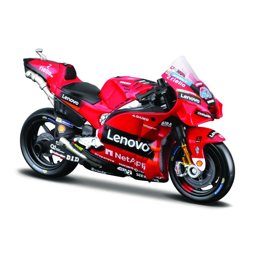 Maisto - 1:18 2022 Ducati Lenovo Team - 63 Francesco Bagnaia - 43 Jack Miller