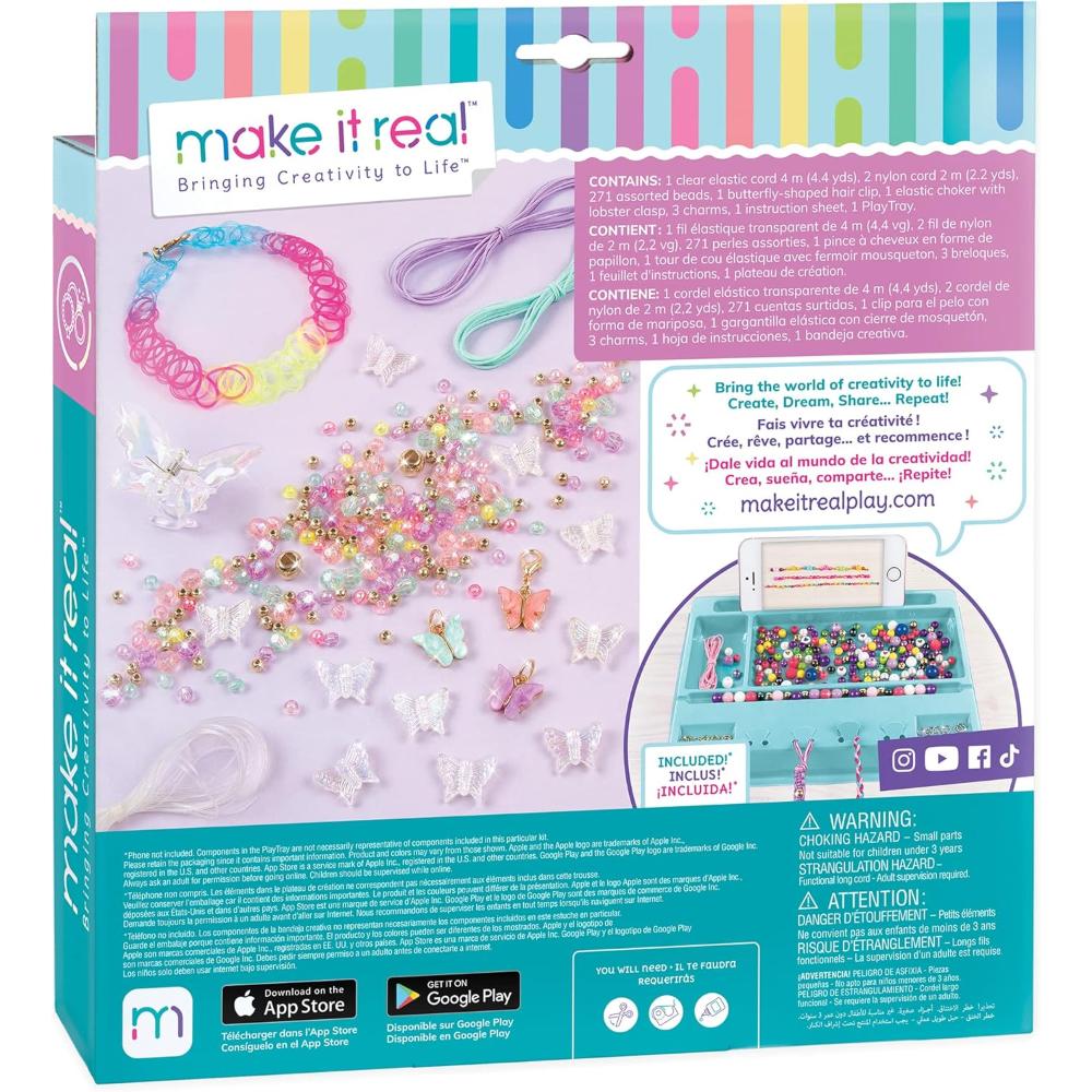 Make It Real - Butterfly Jewelry Set - Ages 8+ Years