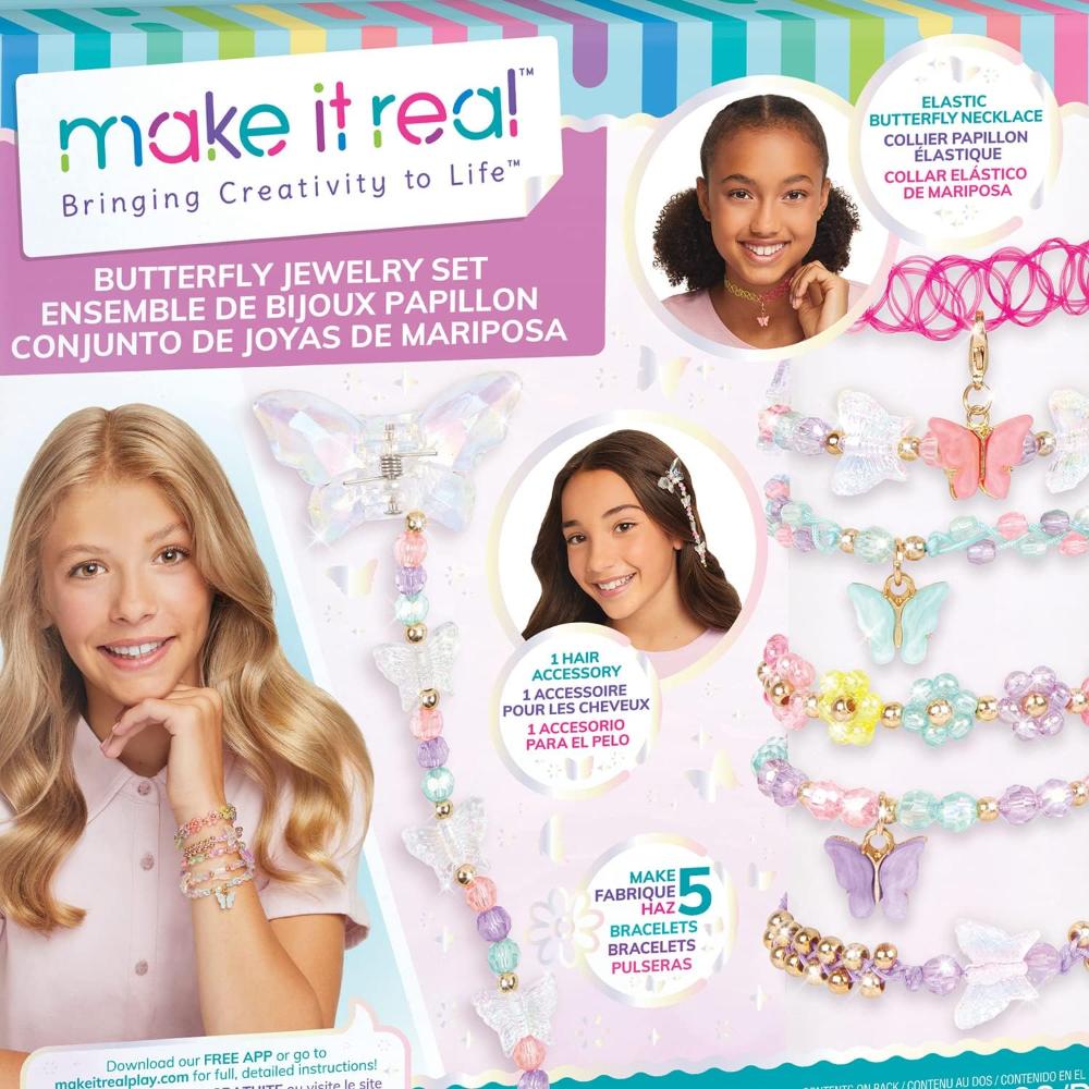 Make It Real - Butterfly Jewelry Set - Ages 8+ Years